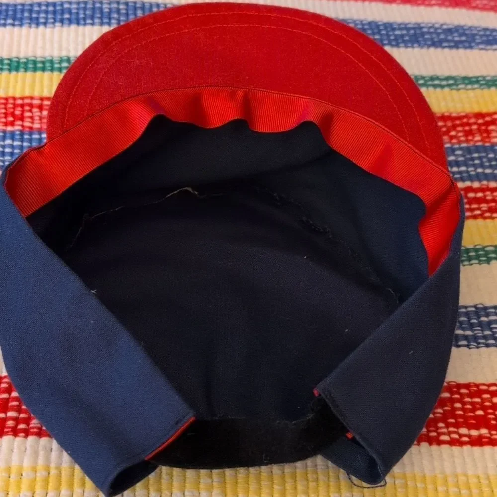 Vintage Homespun Colorful‎ Rainbow Patchwork Kids Cap Hat
